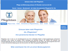 Tablet Screenshot of pflegelotsen.com